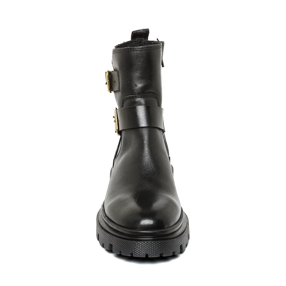 Rings Bootie BLACK LEATHER