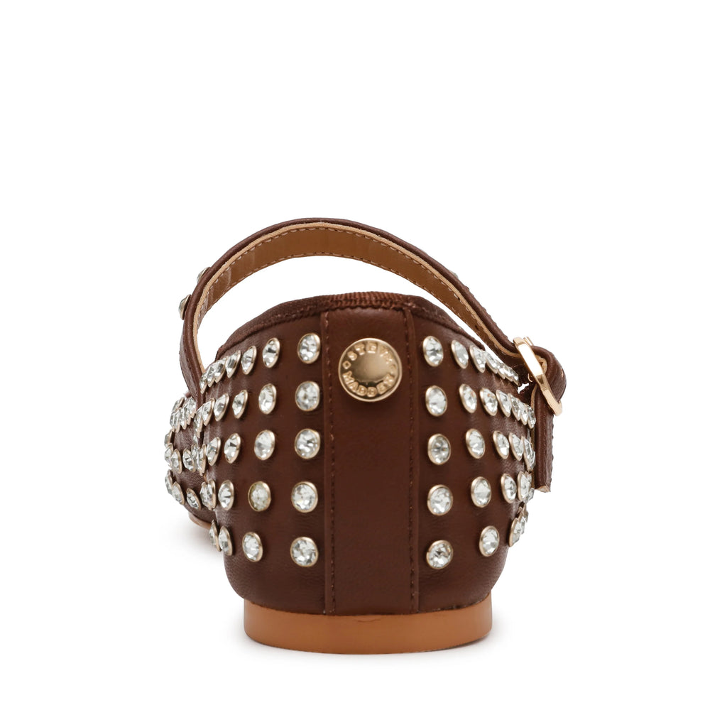 Vinetta-R platte schoen DK SEPIA BRN