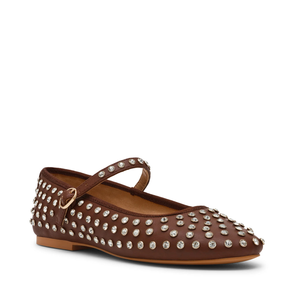 Vinetta-R platte schoen DK SEPIA BRN