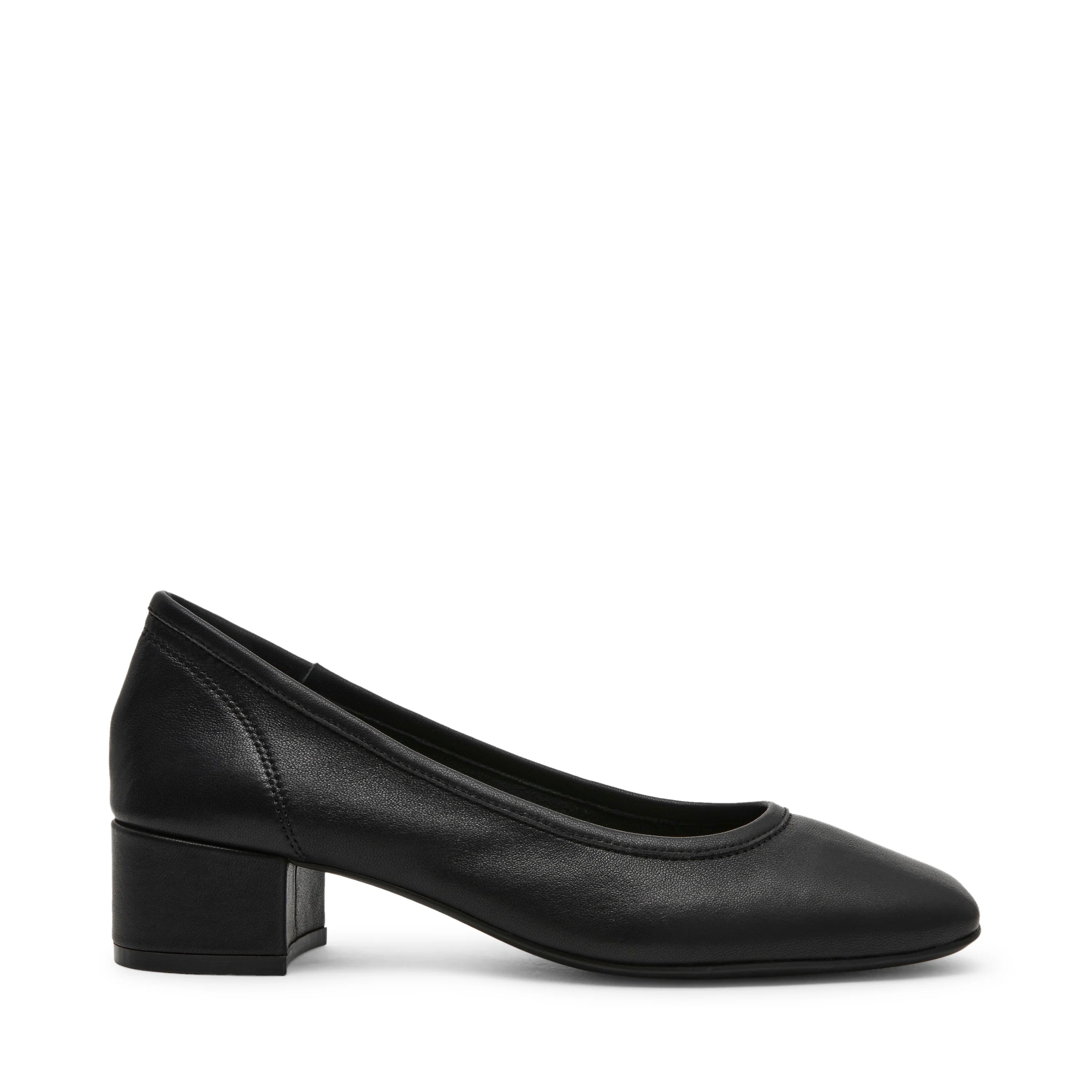 Mollie Flat Shoe BLACK LEATHER