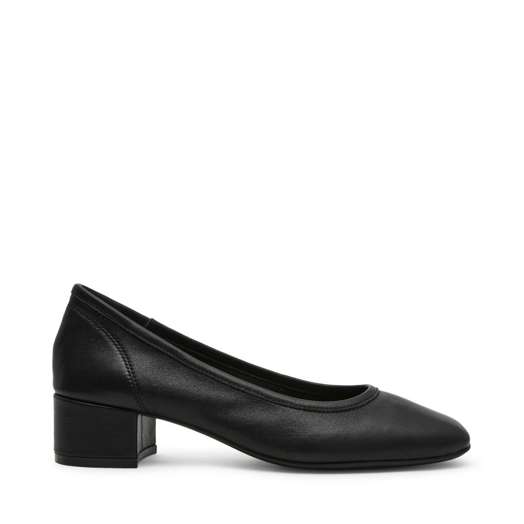 Mollie platte schoen zwart leer
