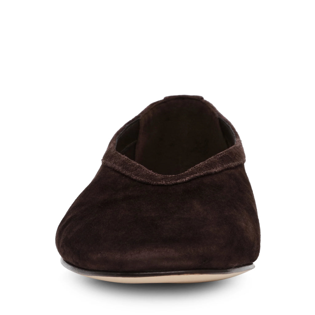 Flacher Schuh Leni BRAUNES WILDLEDER