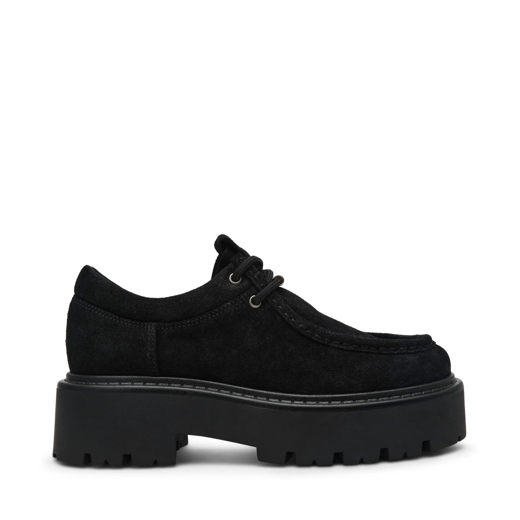 Offsetter Flat Shoe BLACK SUED
