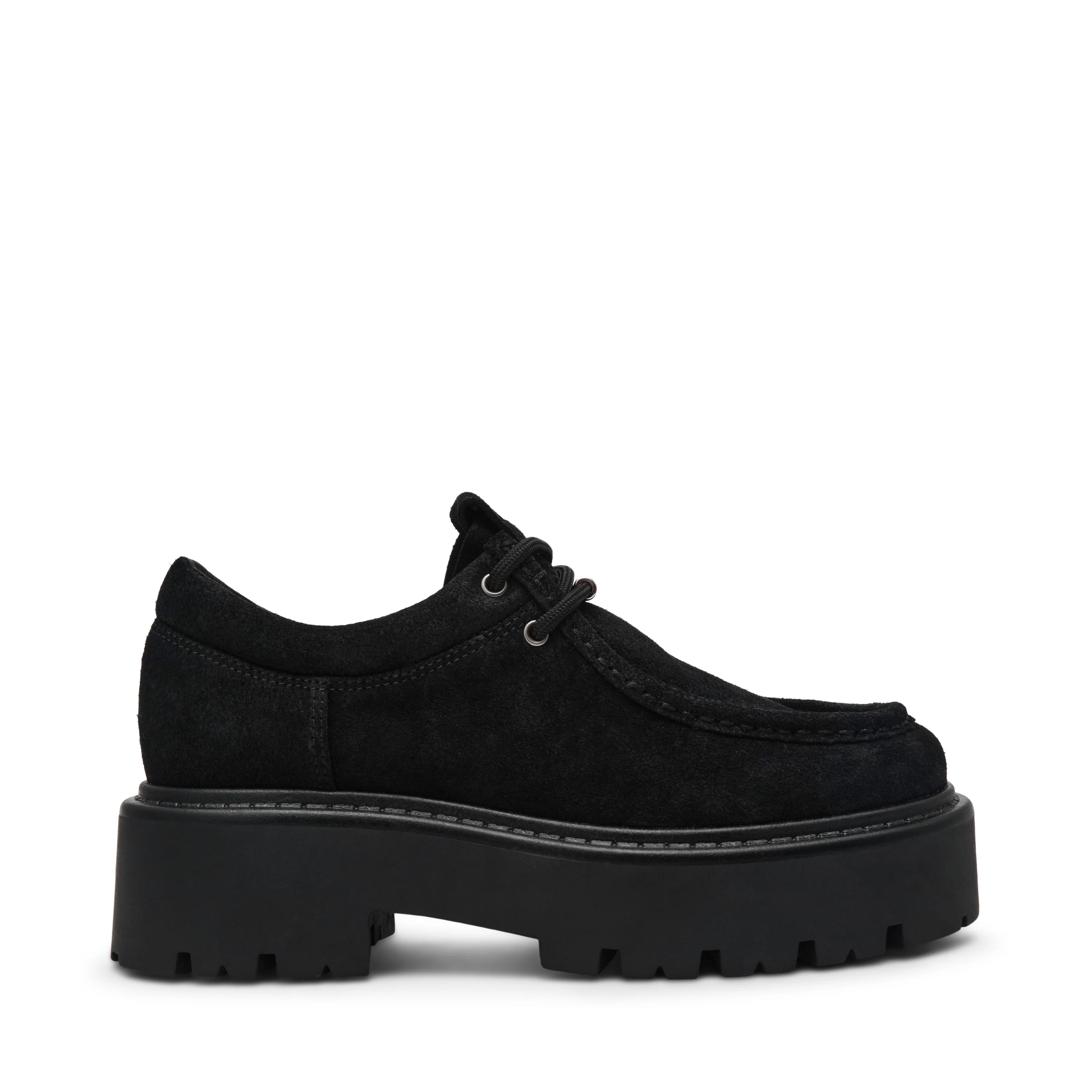 Offsetter Flat Shoe BLACK SUED