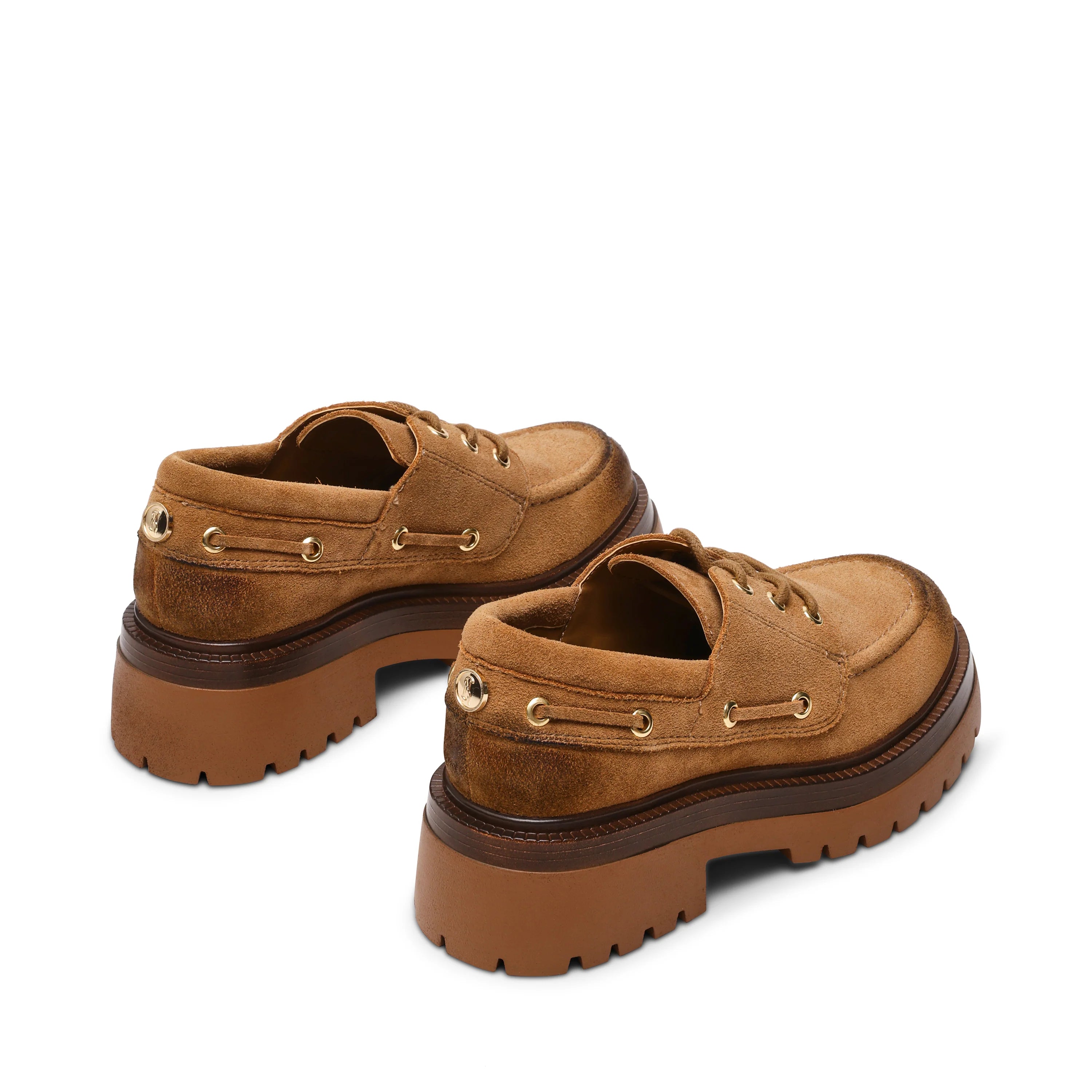 Detroit Flat Shoe TAUPE Wildleder