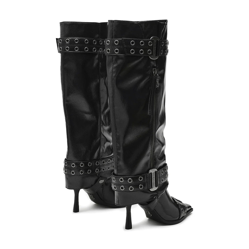 Showcaser Boot ZWART CRINKLE
