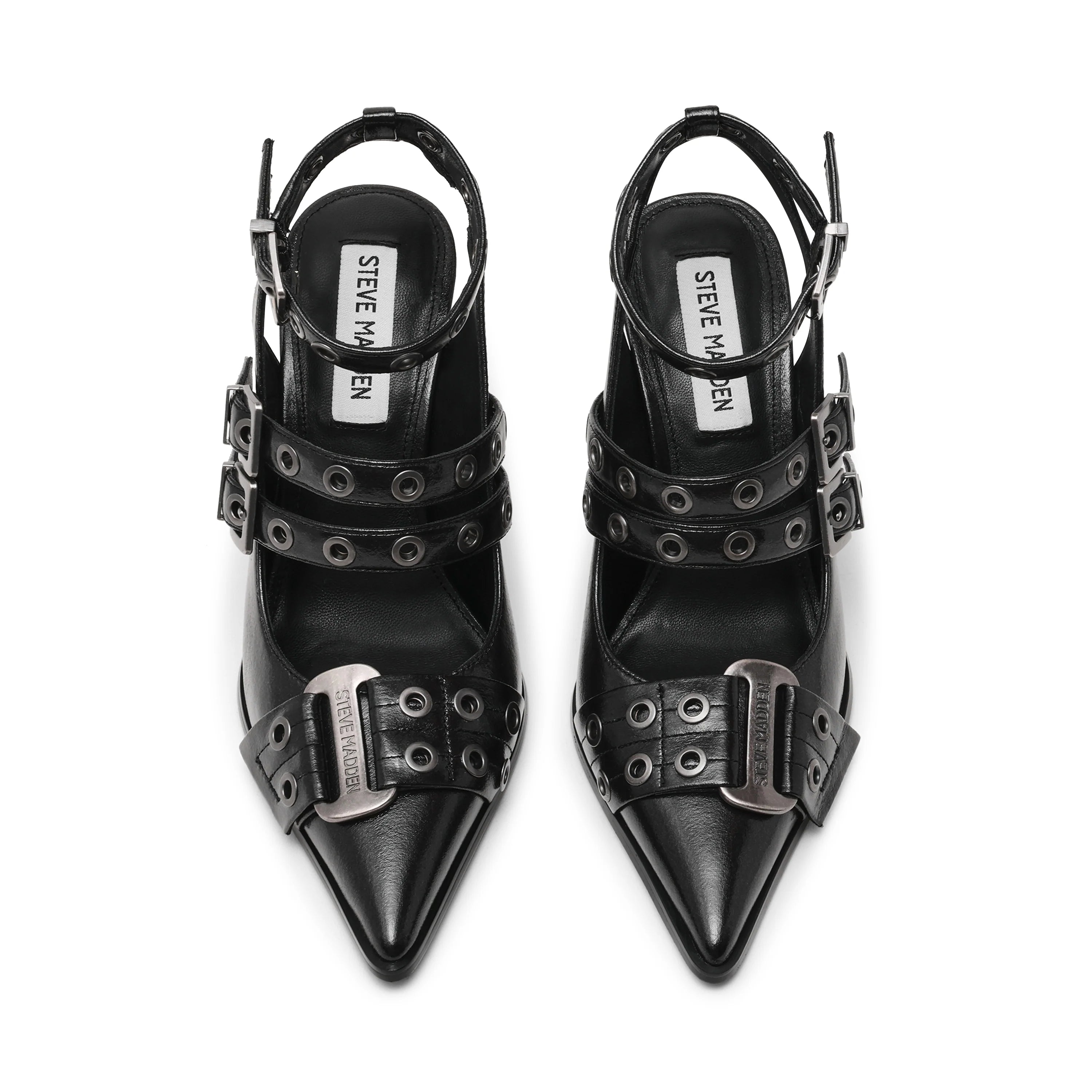 Surpass Flacher Schuh, Schwarz, Crinkle