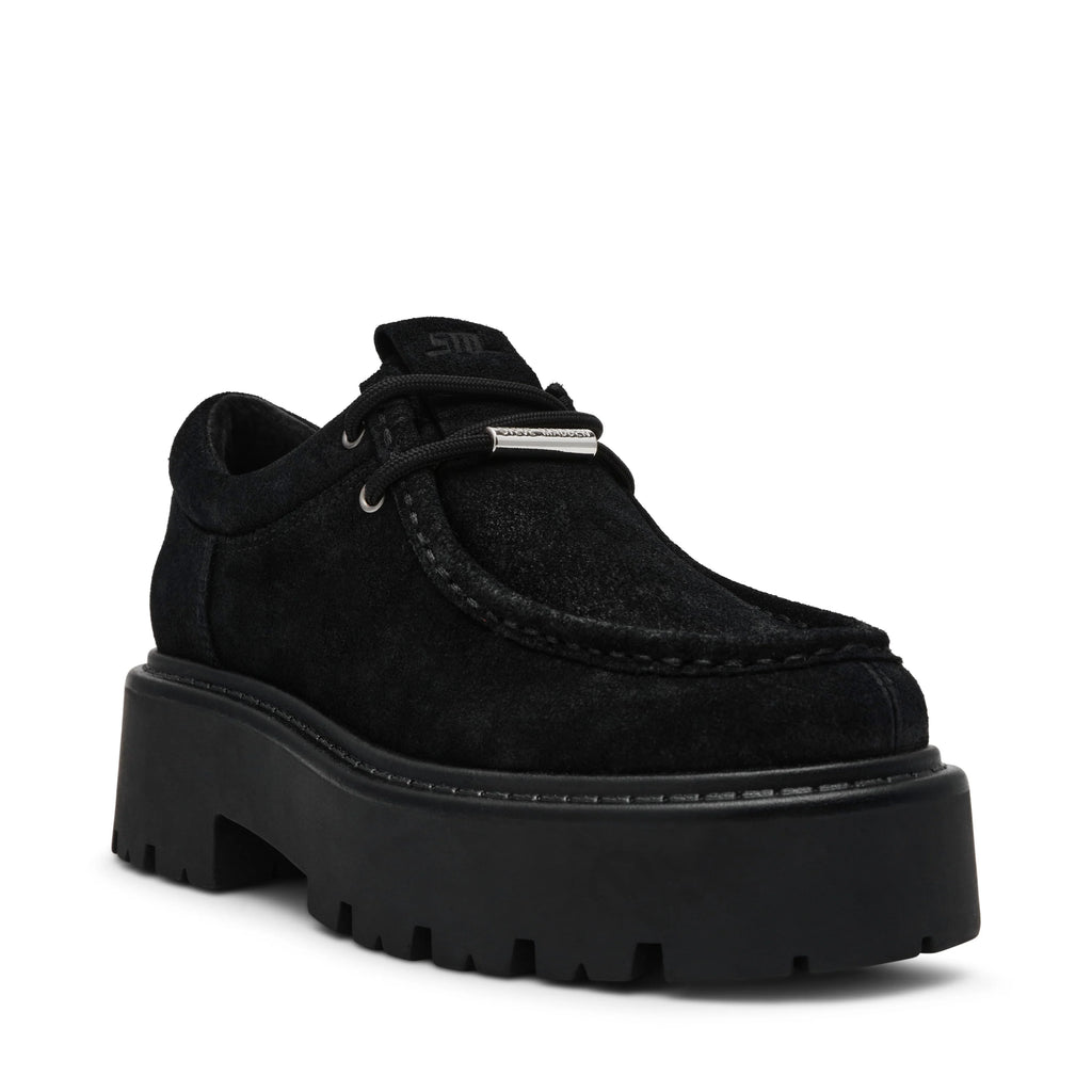 Offsetter Flat Shoe BLACK SUED