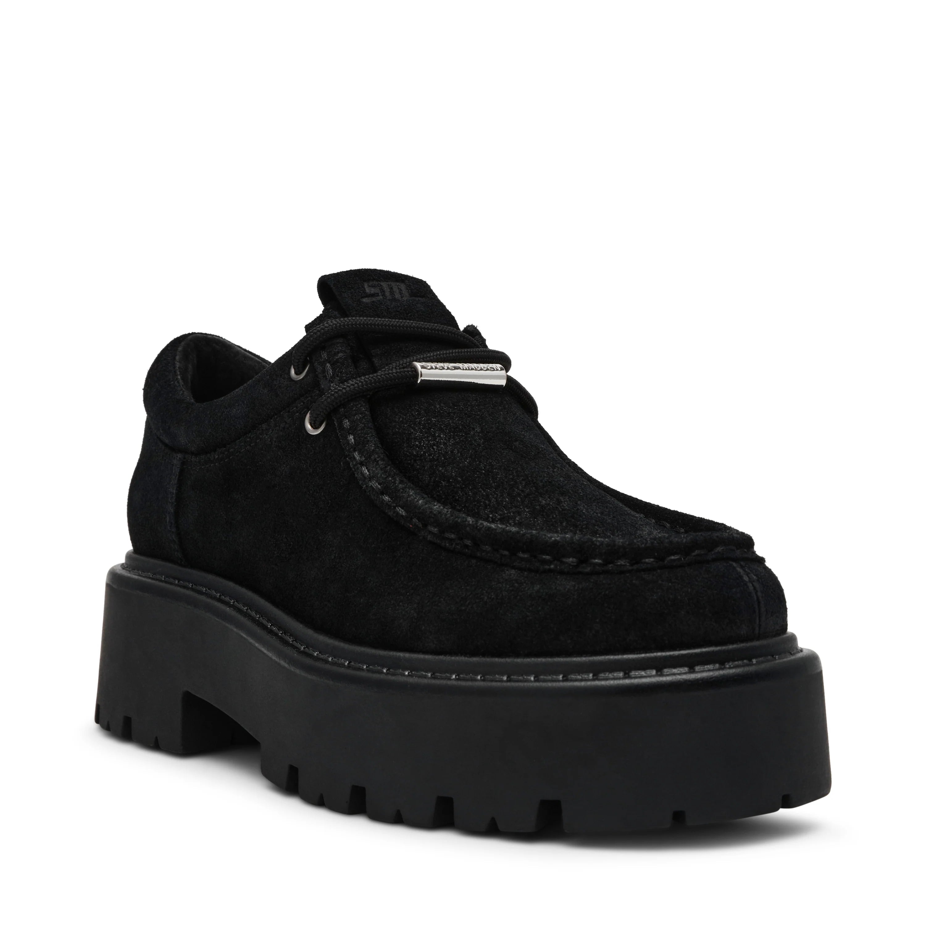 Offsetter Flat Shoe BLACK SUED