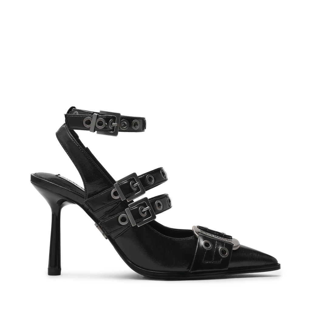 Surpass Flacher Schuh, Schwarz, Crinkle