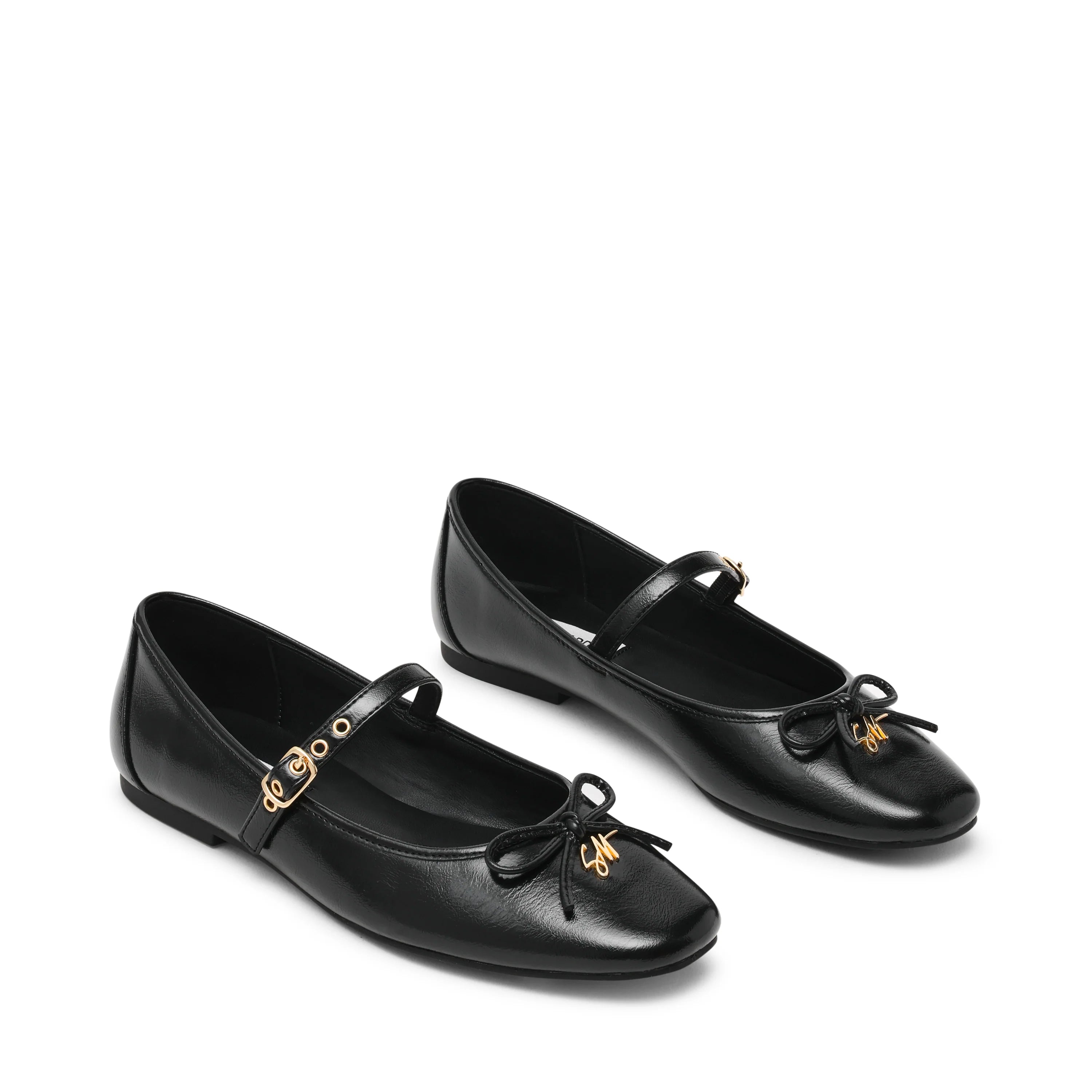 Flacher Schuh Ceece SCHWARZ