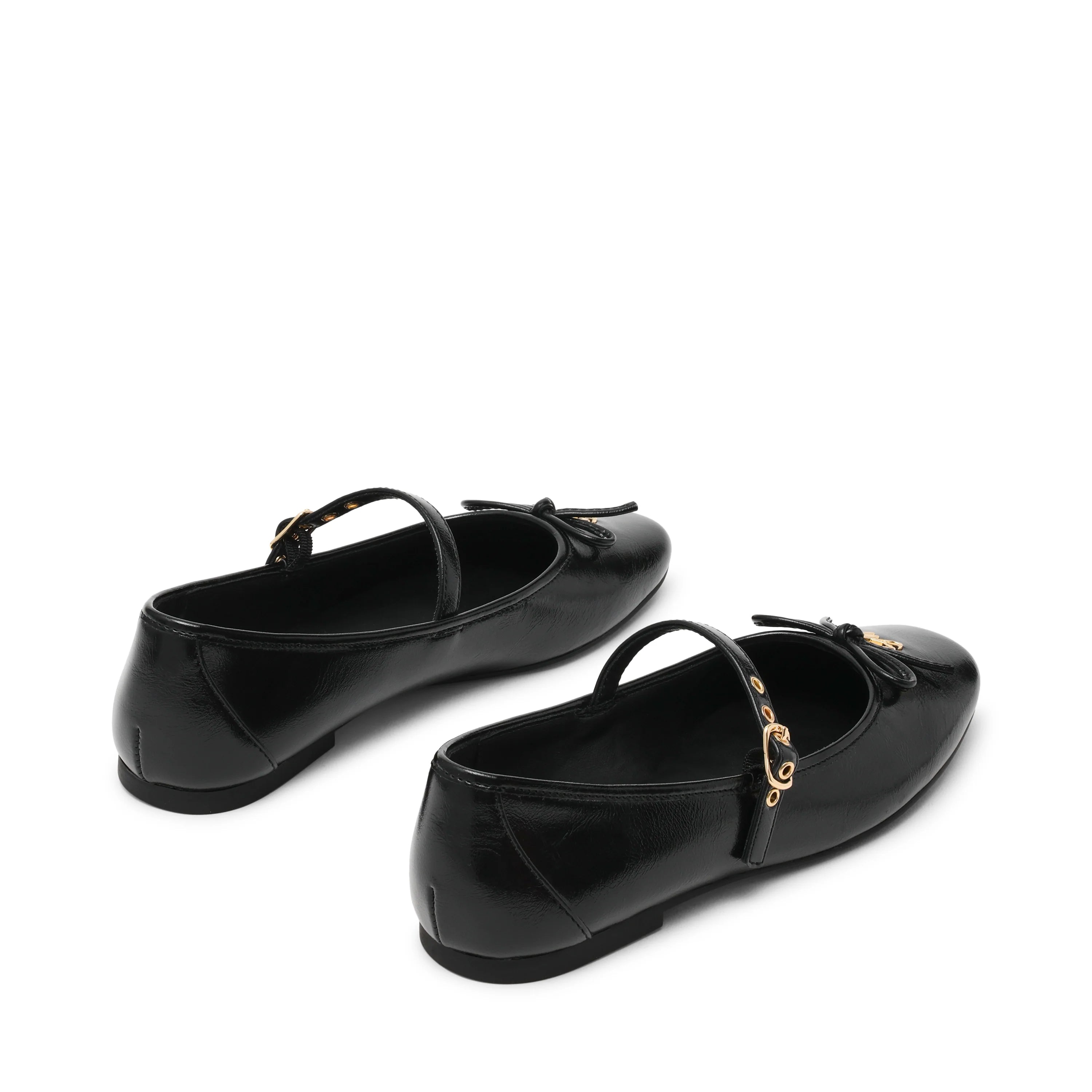 Flacher Schuh Ceece SCHWARZ