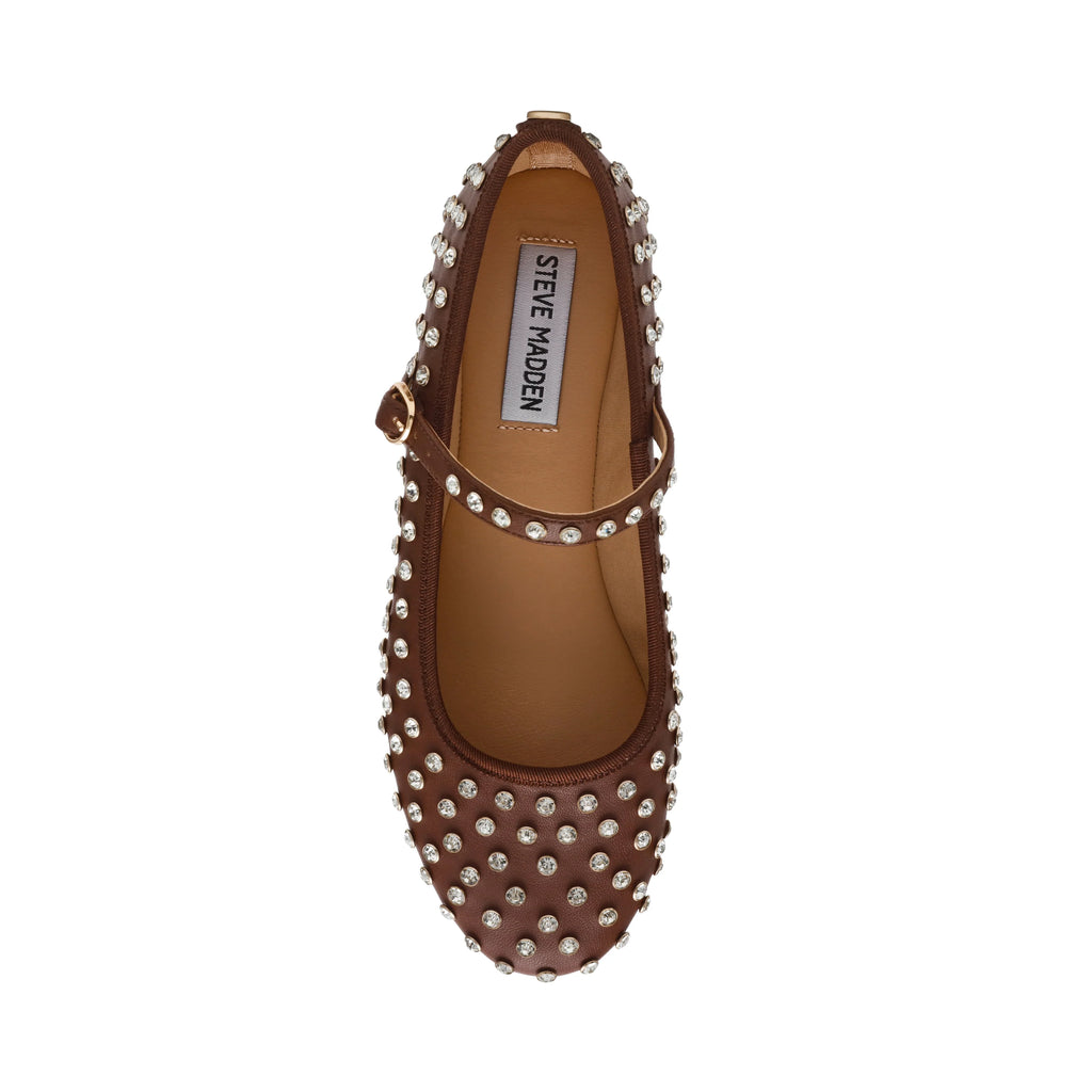 Vinetta-R platte schoen DK SEPIA BRN