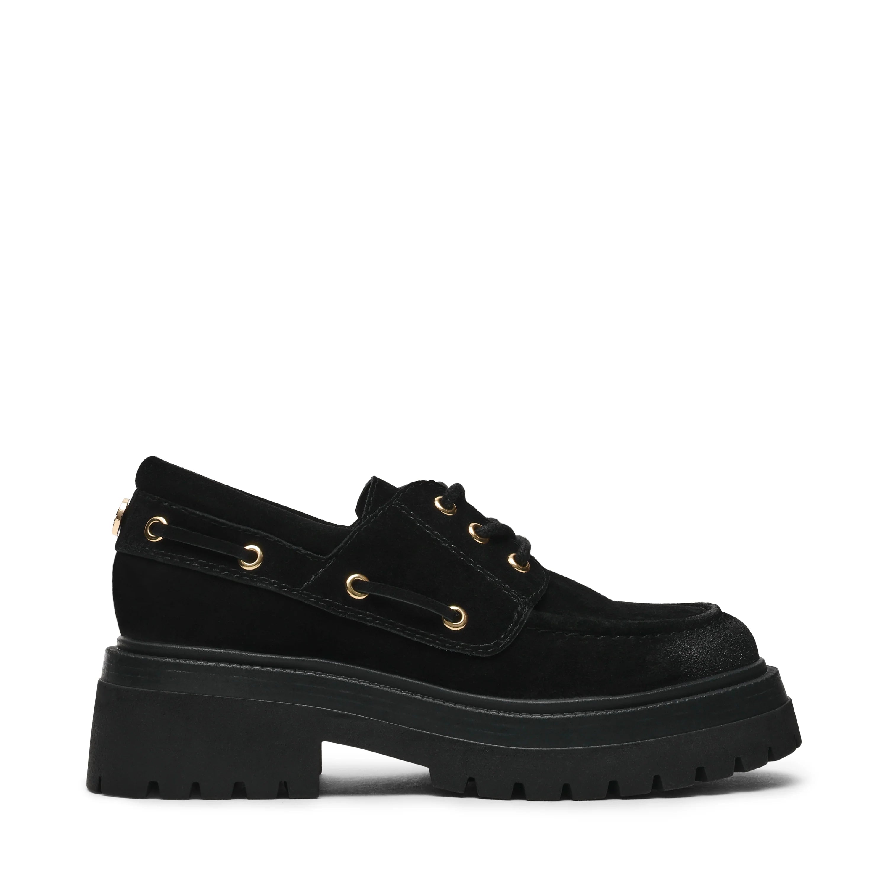 Detroit Flat Shoe BLACK SUED
