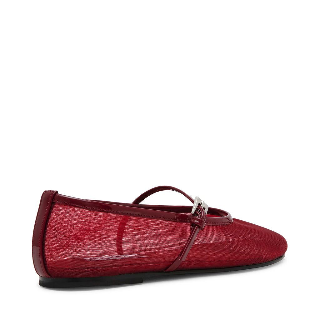 Mash platte schoen KERSENROOD