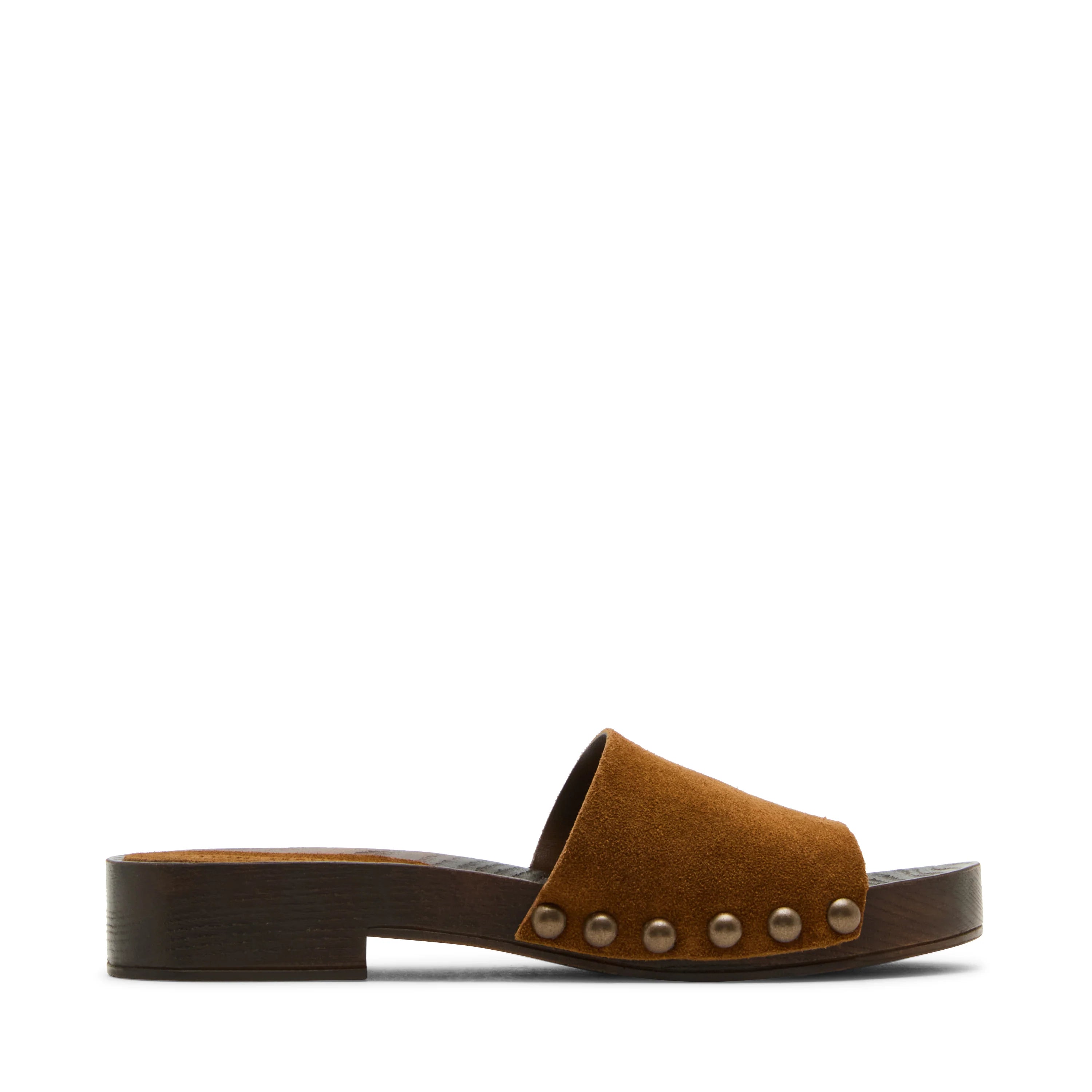 Cento Pantolette Kastanienbraunes Wildleder