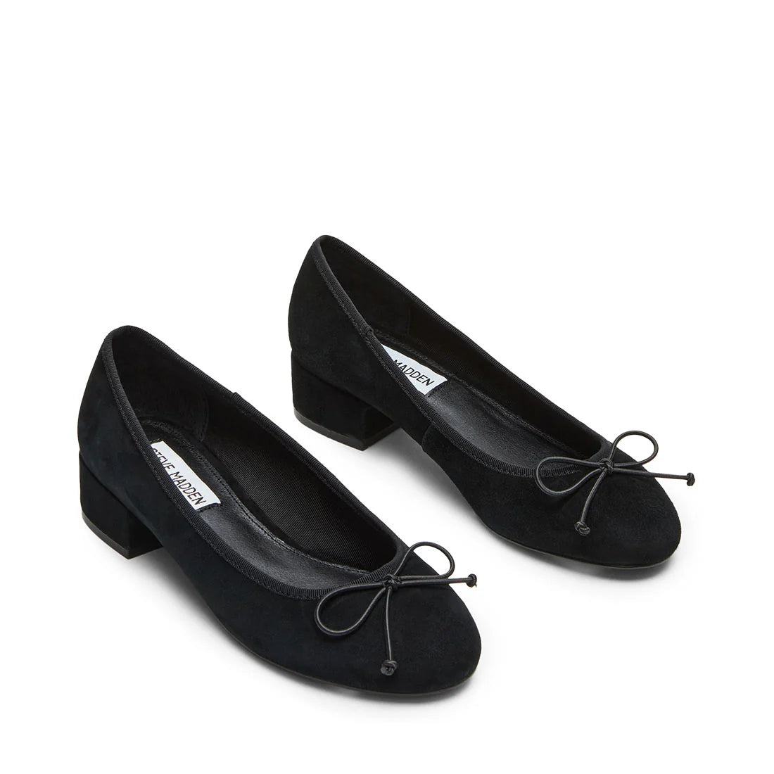 Cherisher Flacher Schuh SCHWARZES WILDLEDER