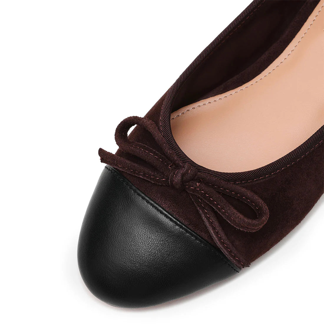 Ellison Flacher Schuh GEMAHLENER KAFFEE WILDLEDER