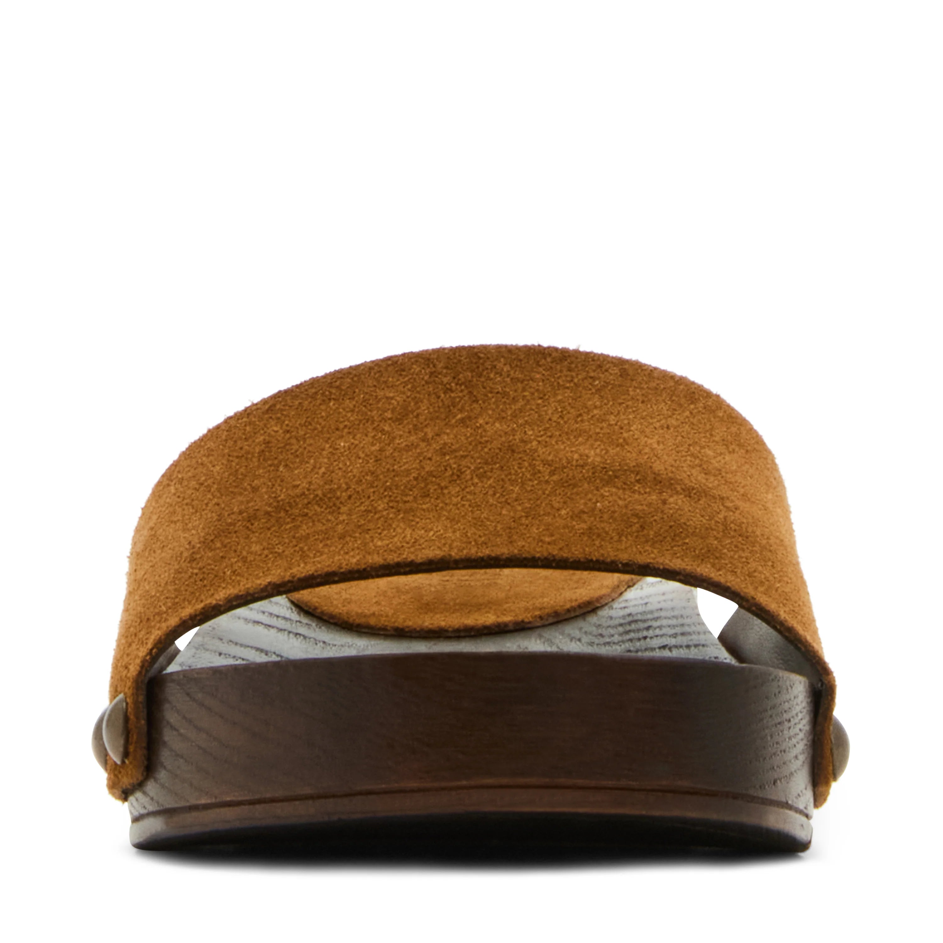 Cento Pantolette Kastanienbraunes Wildleder