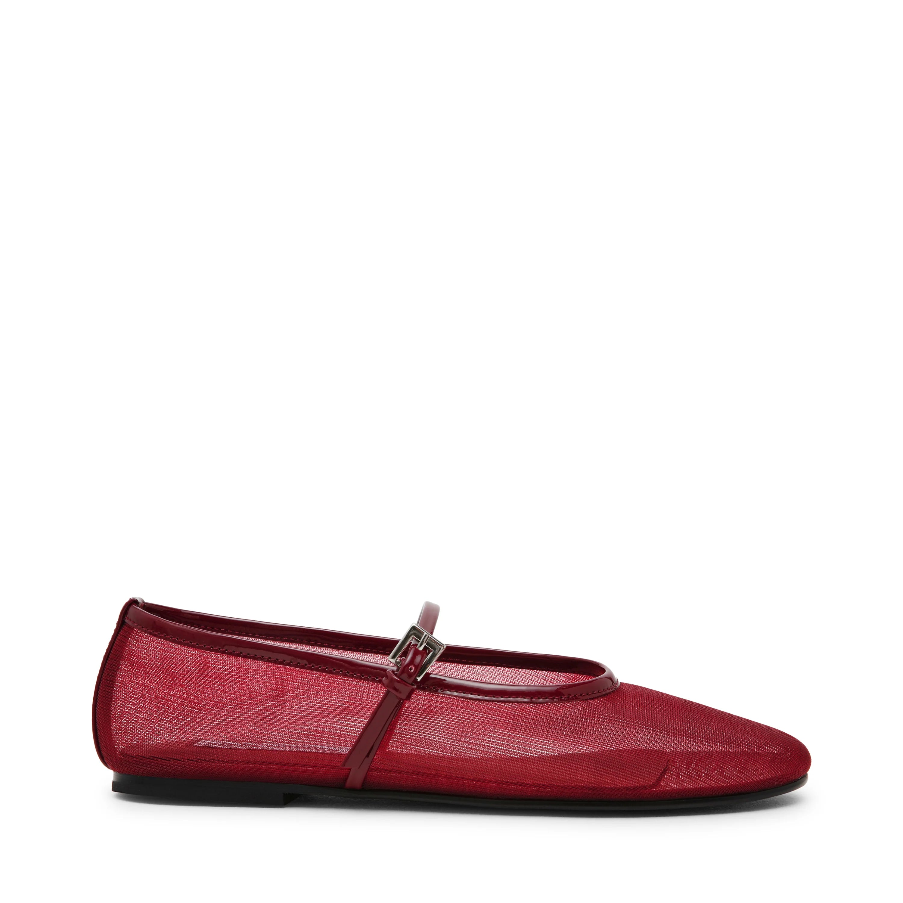 Mash Flacher Schuh KIRSCHROT