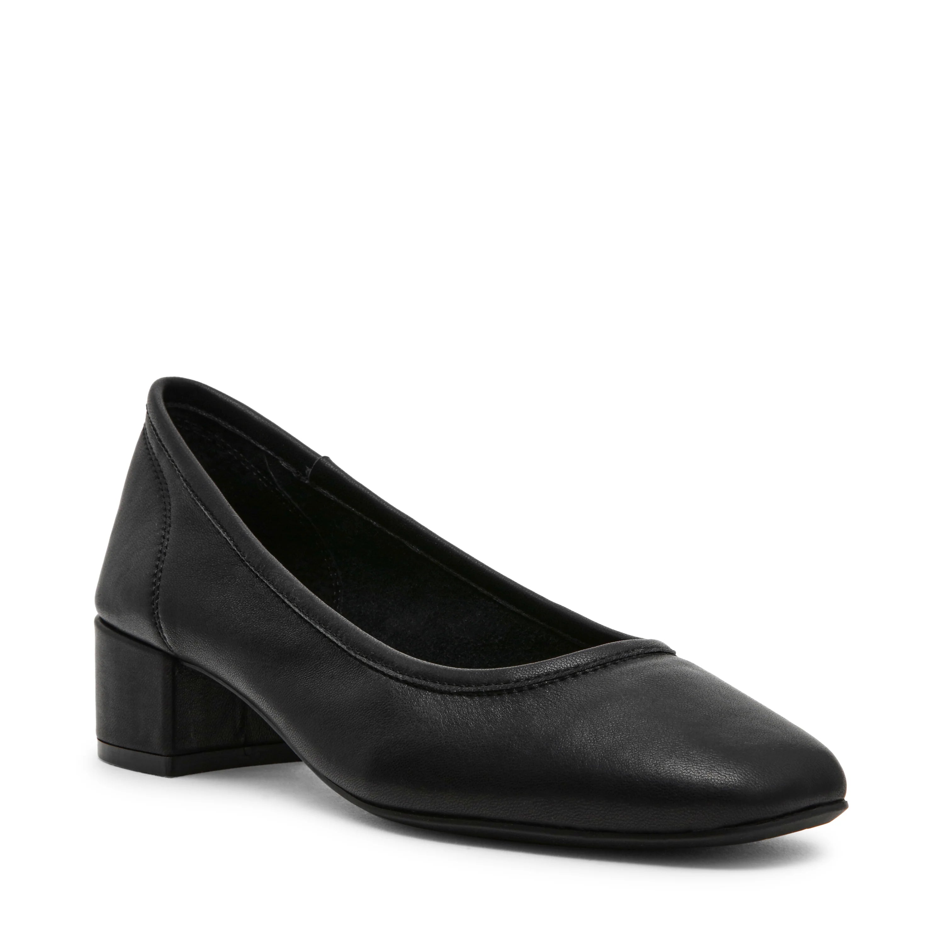 Mollie platte schoen zwart leer