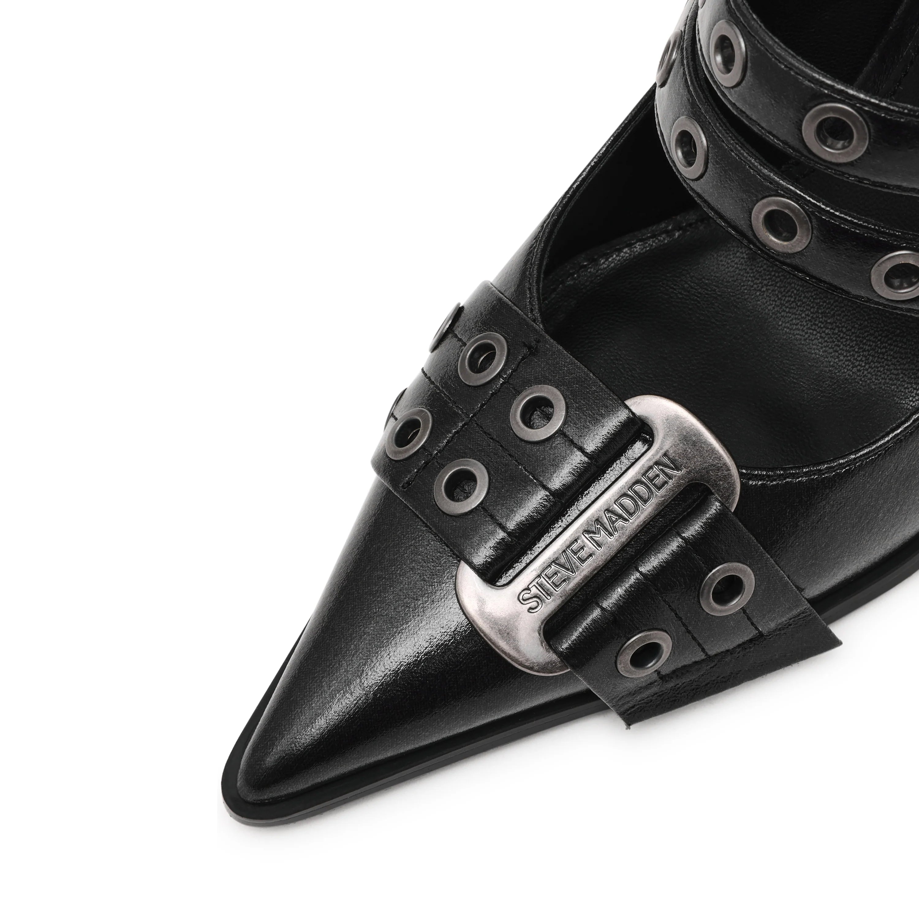 Surpass Flacher Schuh, Schwarz, Crinkle