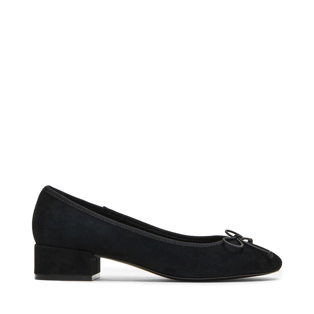 Cherisher Flacher Schuh SCHWARZES WILDLEDER