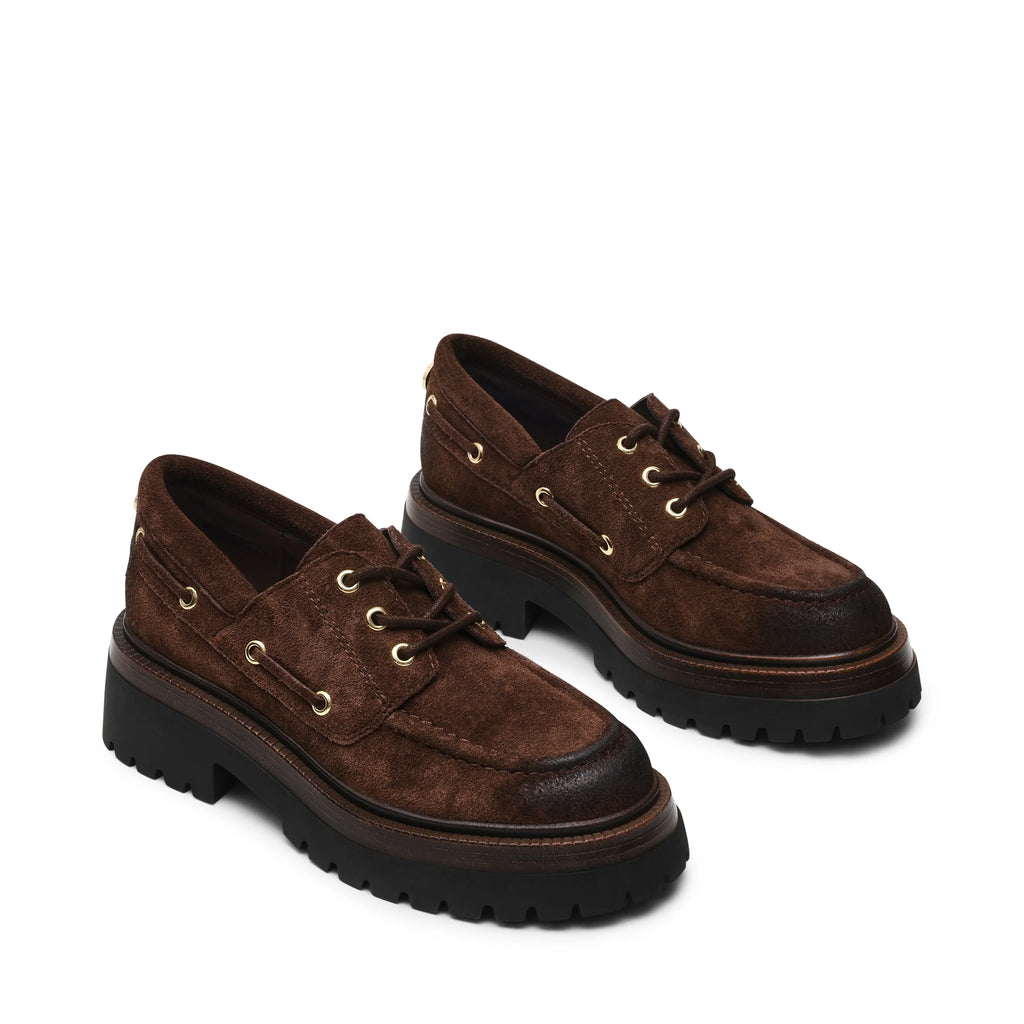 Detroit Flat Shoe Braunes Wildleder