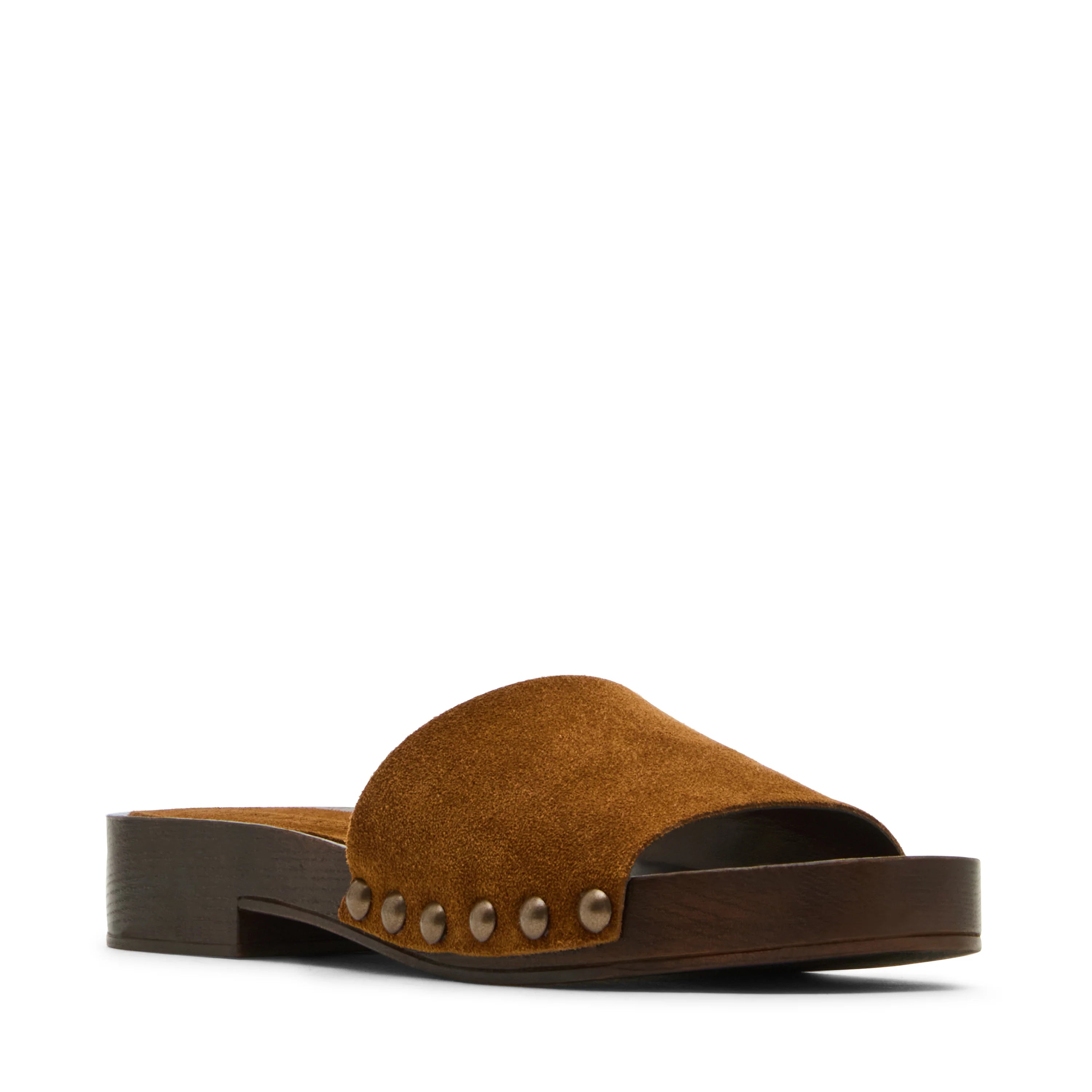 Cento Pantolette Kastanienbraunes Wildleder
