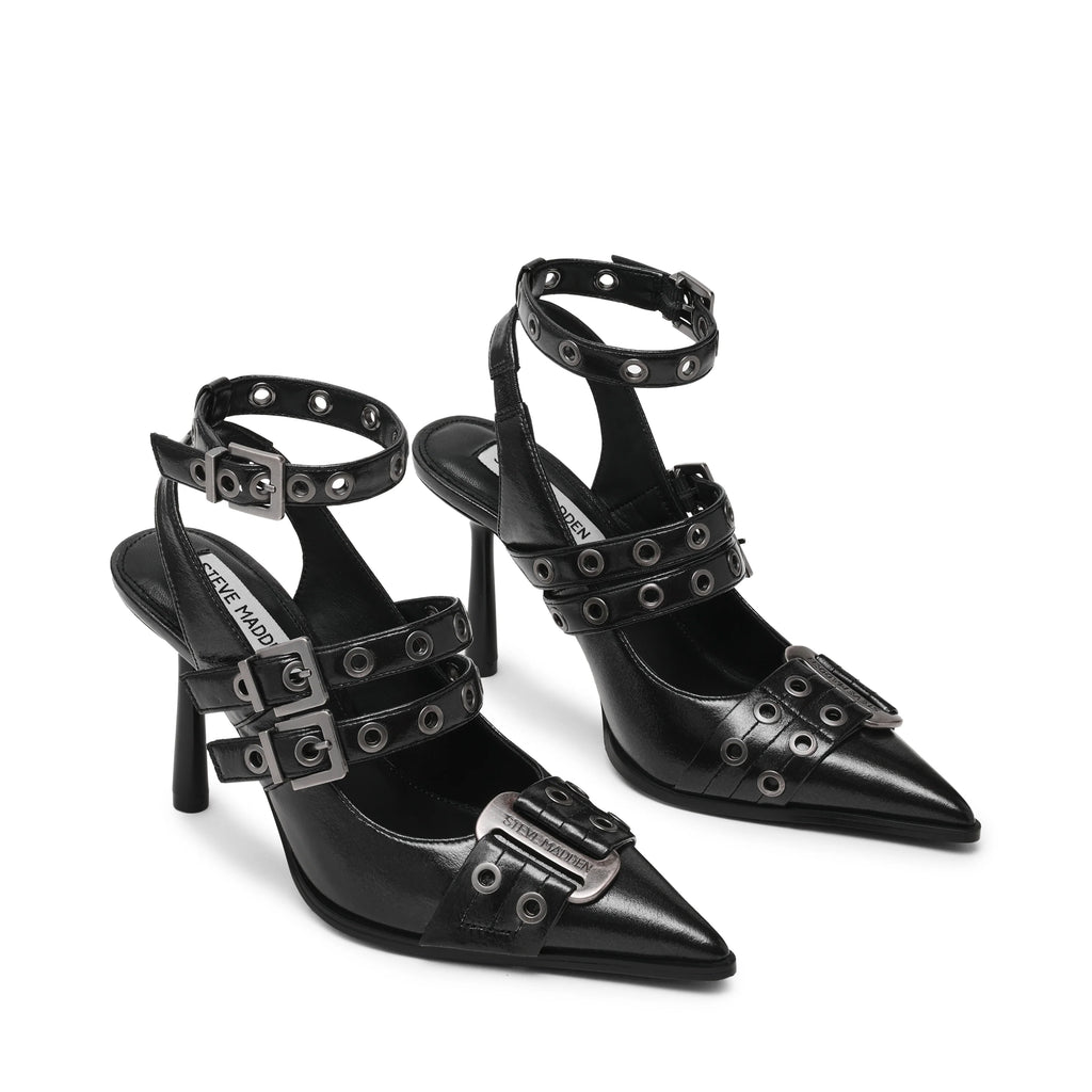 Surpass Flacher Schuh, Schwarz, Crinkle