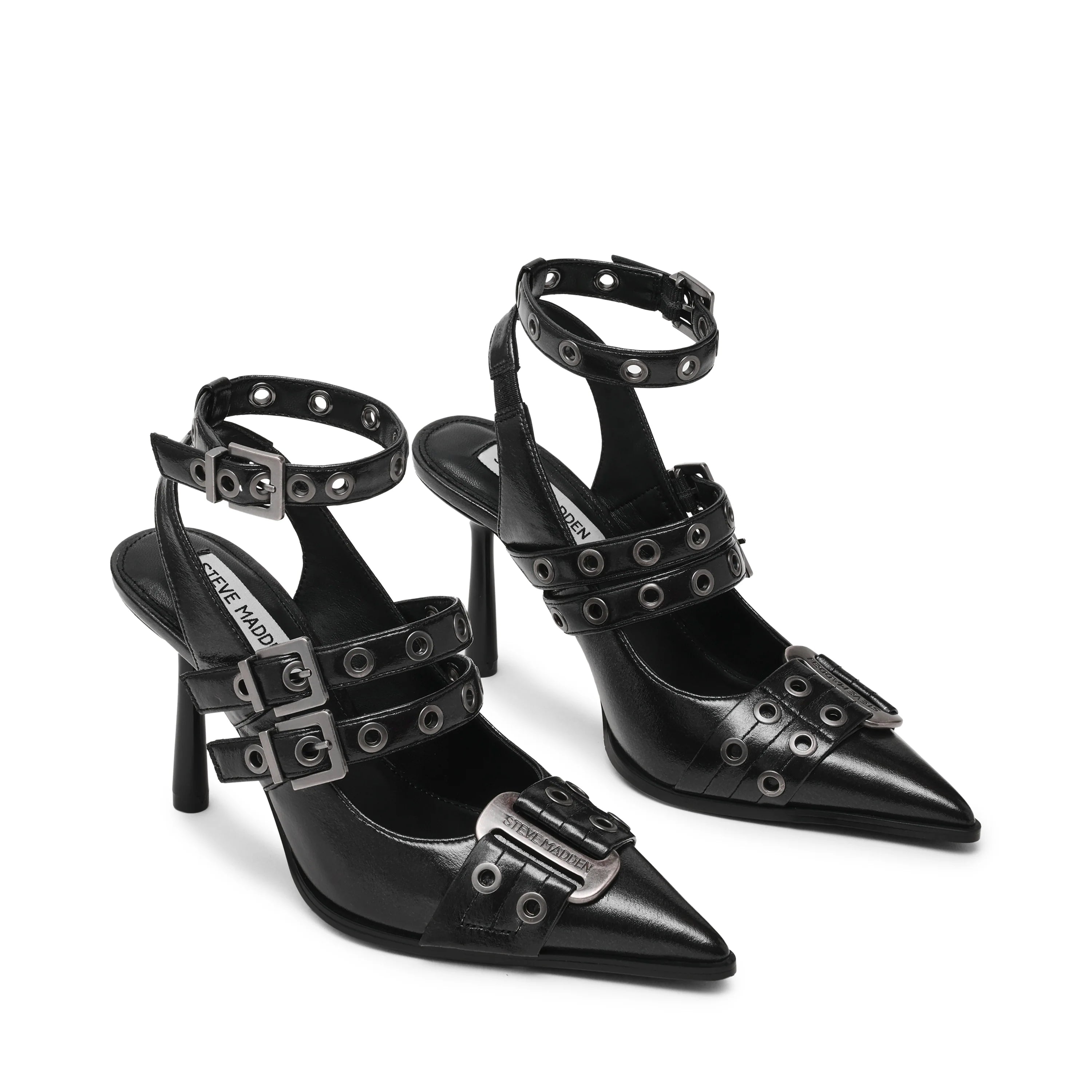 Surpass Flacher Schuh, Schwarz, Crinkle