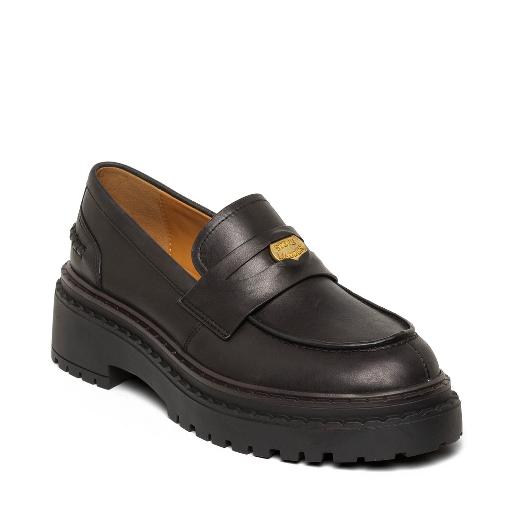 Pursuit platte schoen zwart leer