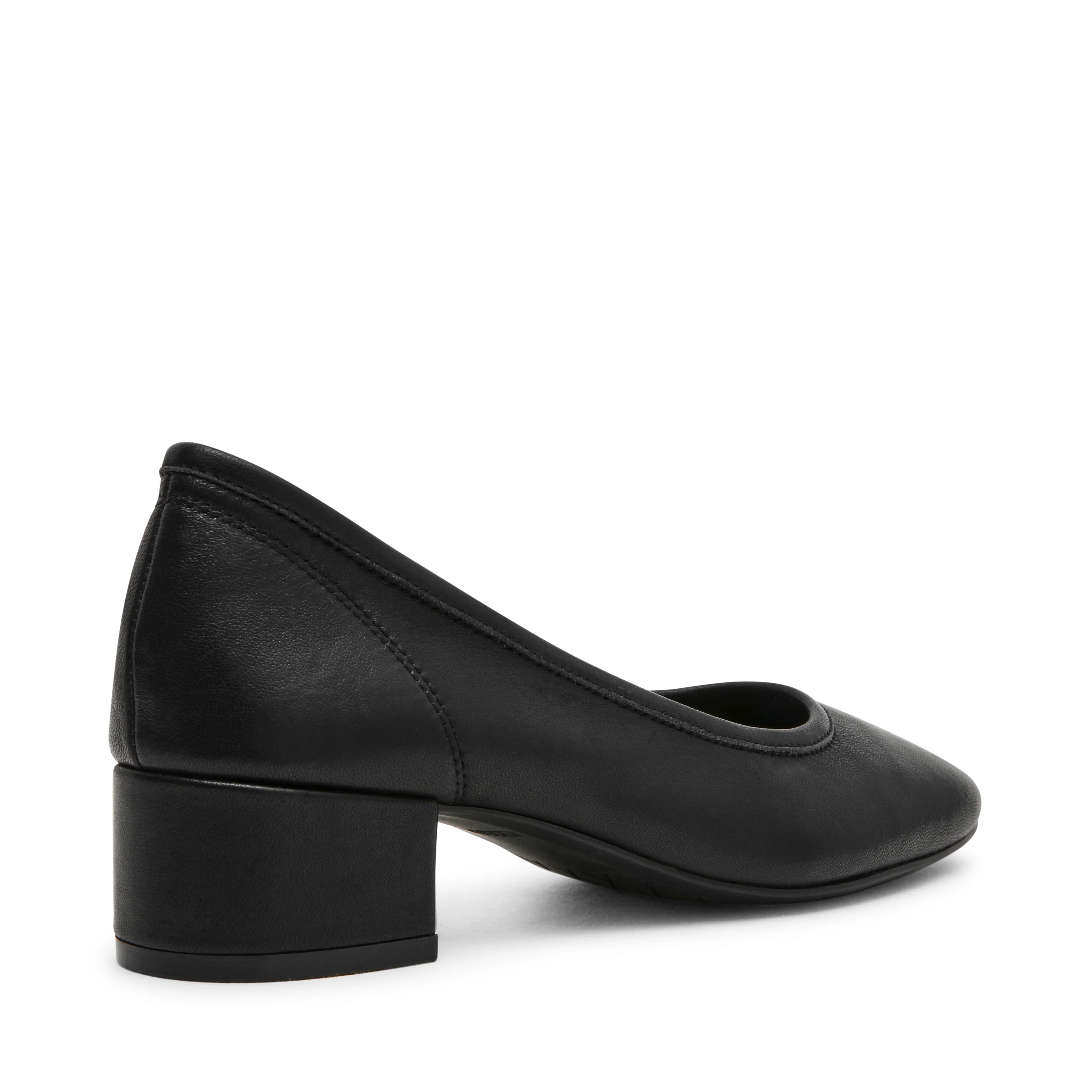 Mollie platte schoen zwart leer