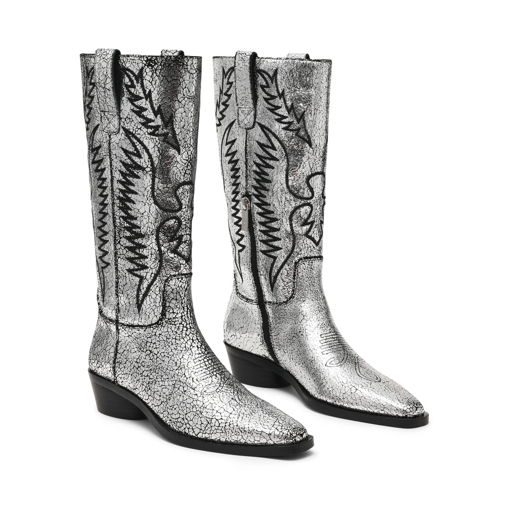 Trevi Stiefel SILBER LEDER