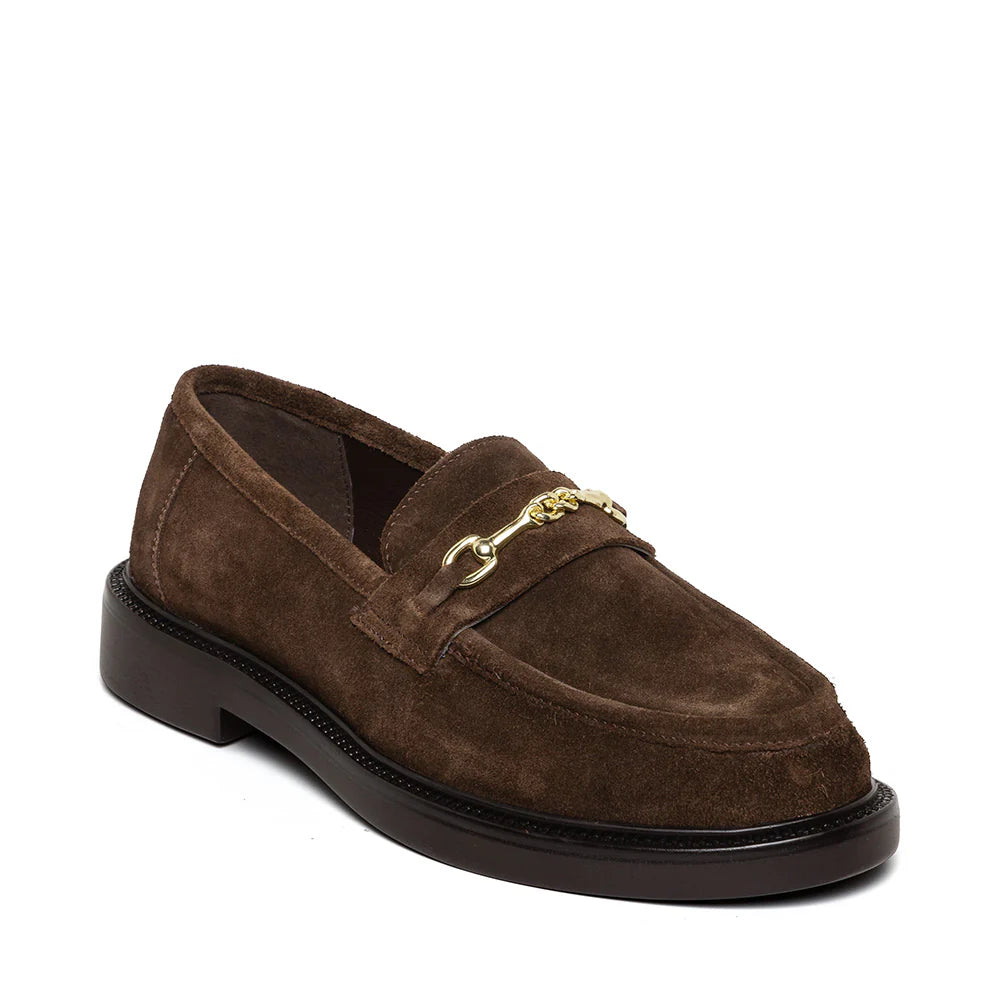 Huddles Flacher Schuh BRAUN WILDLEDER
