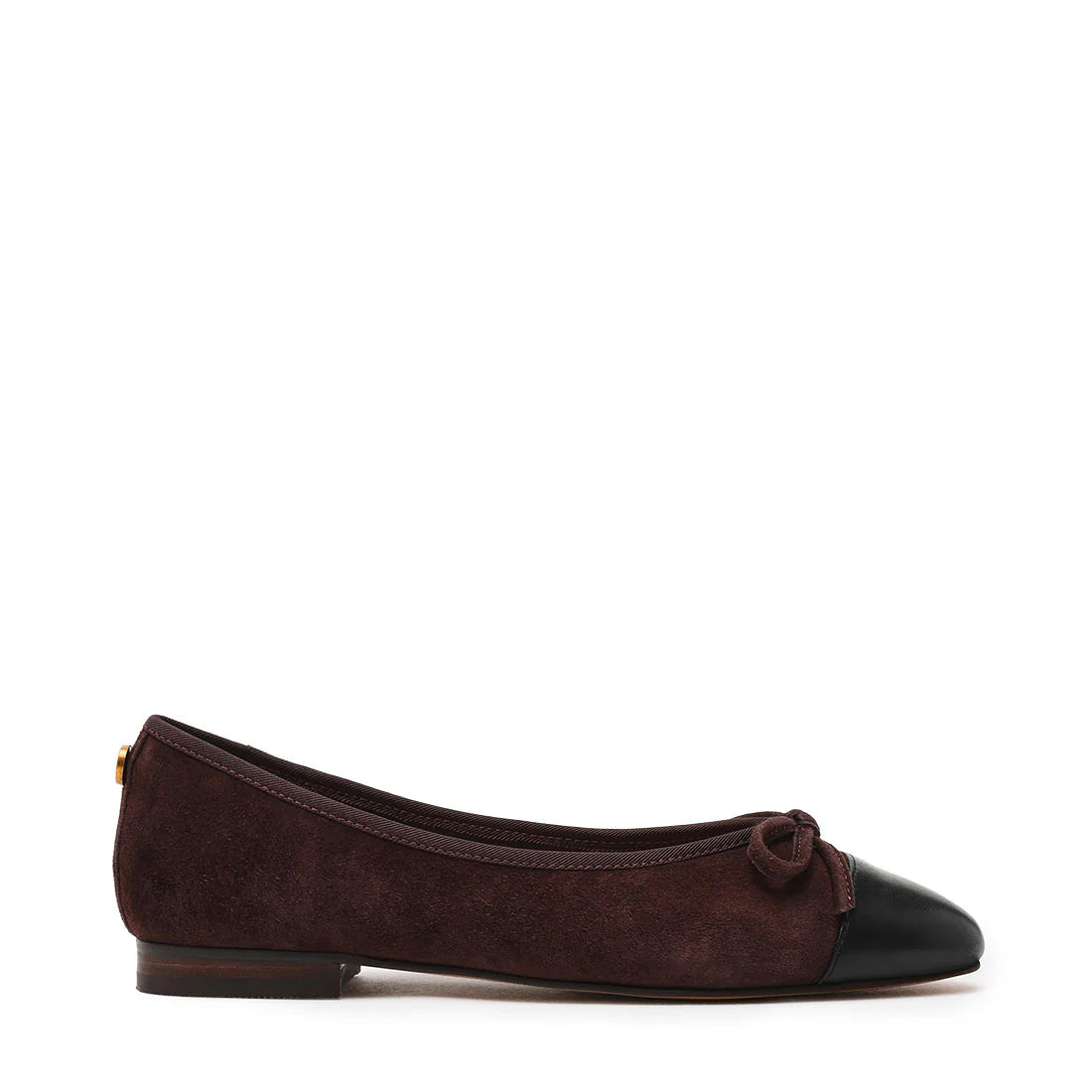 Ellison Flacher Schuh GEMAHLENER KAFFEE WILDLEDER