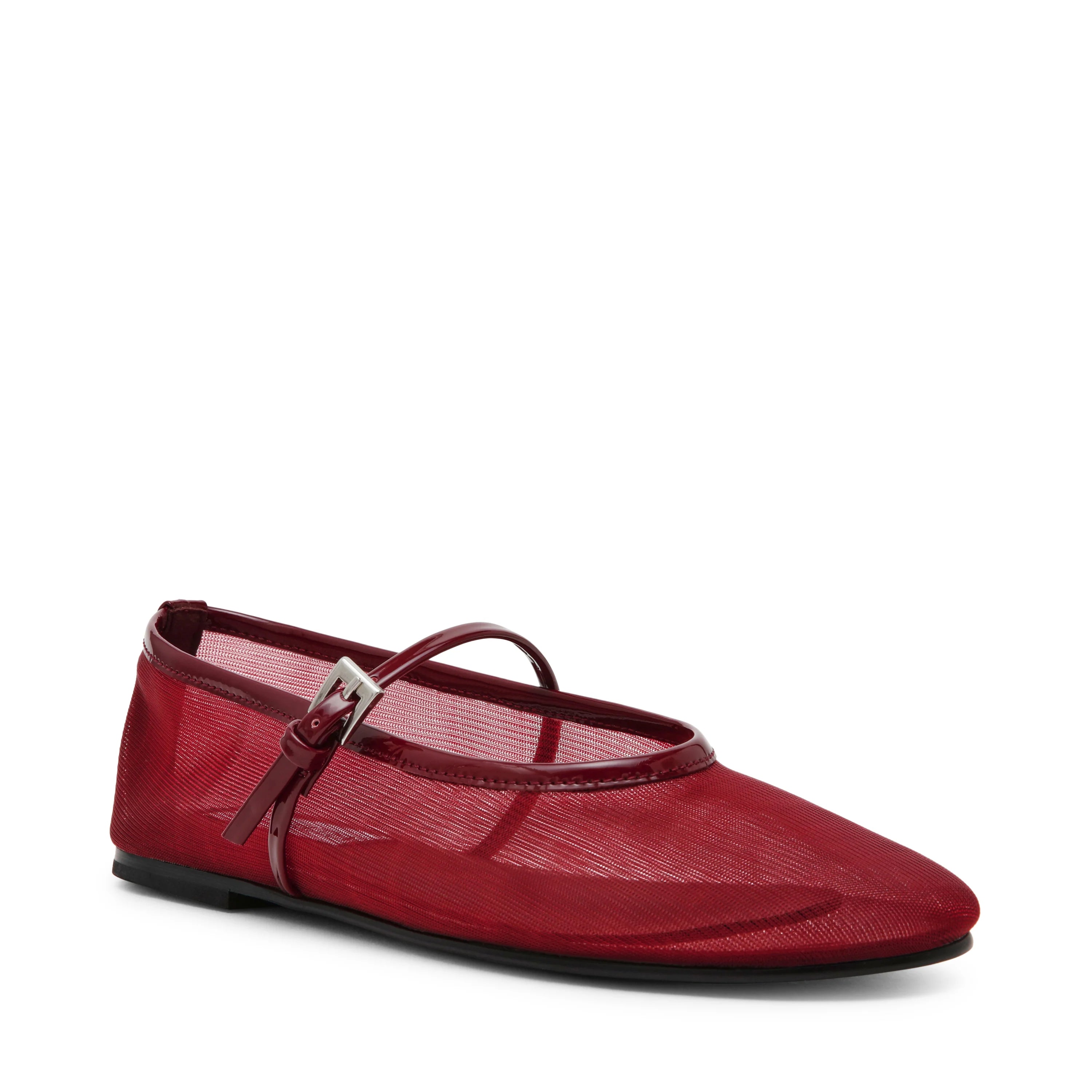 Mash Flacher Schuh KIRSCHROT