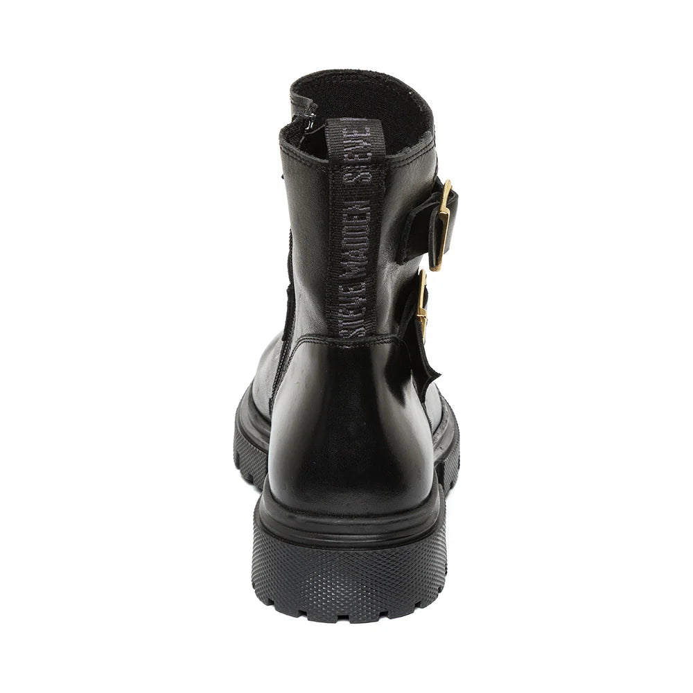 Rings Bootie BLACK LEATHER