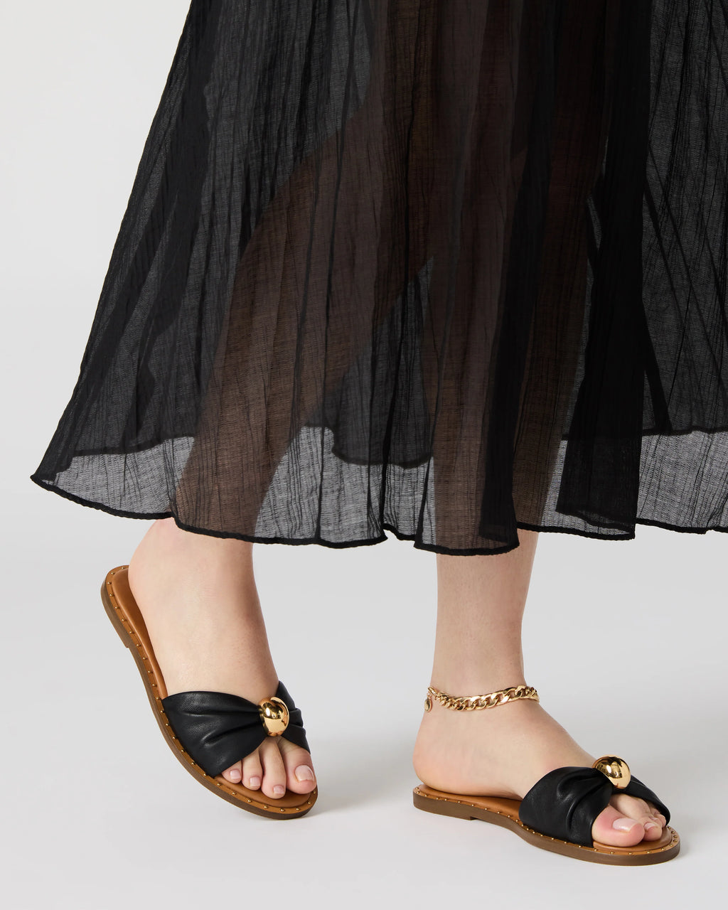 Dipsy Sandal BLACK LEATHER