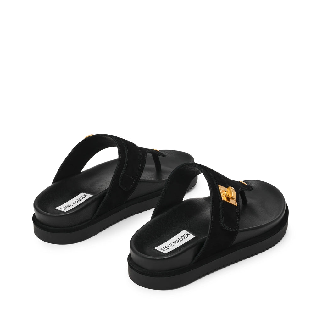 Tuned-IN Sandale SCHWARZES WILDLEDER