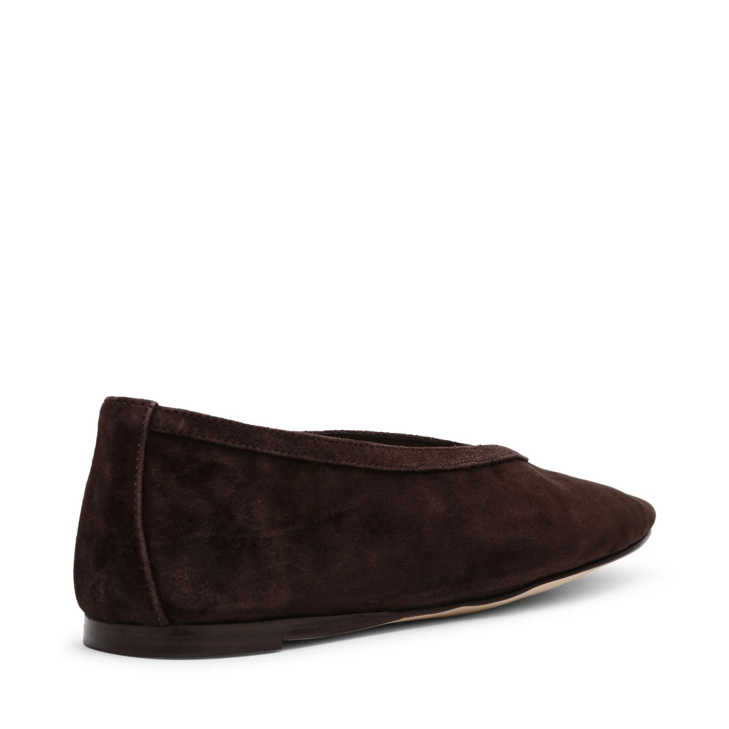 Flacher Schuh Leni BRAUNES WILDLEDER