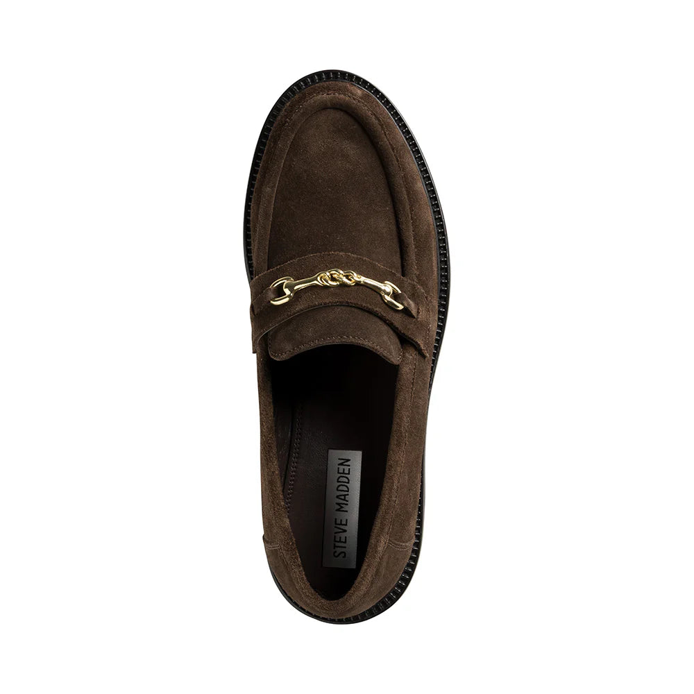 Huddles Flacher Schuh BRAUN WILDLEDER