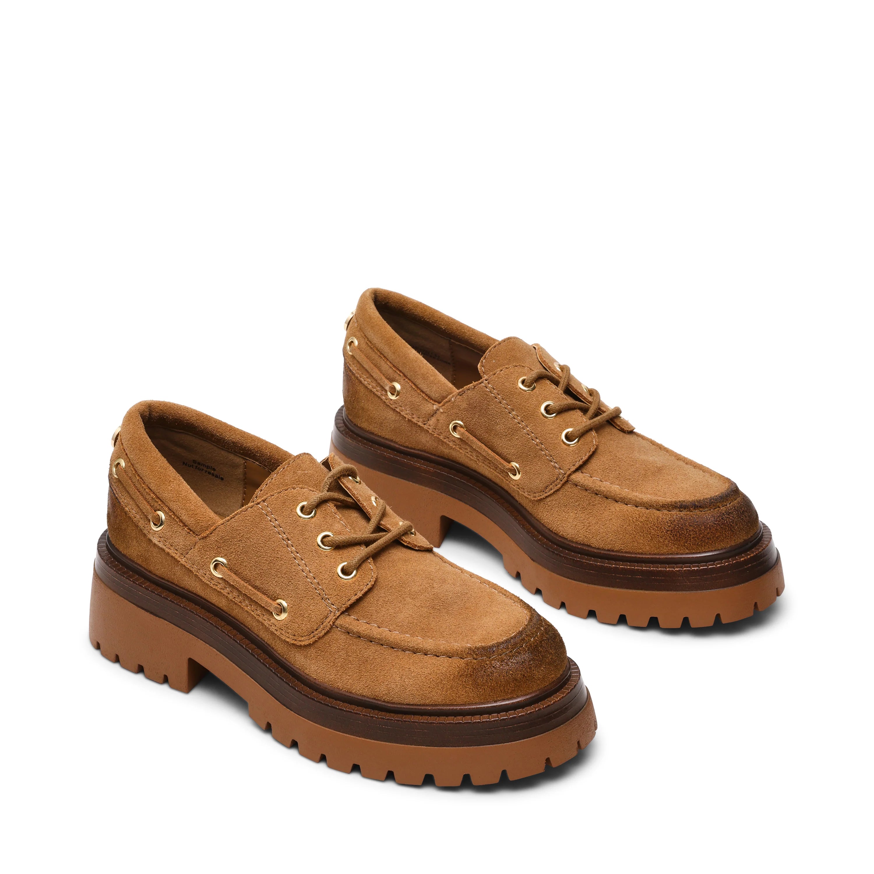 Detroit Flat Shoe TAUPE Wildleder